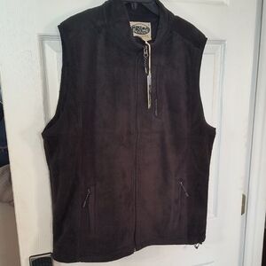 NEW Backpacker Men's Black Fleece Vest